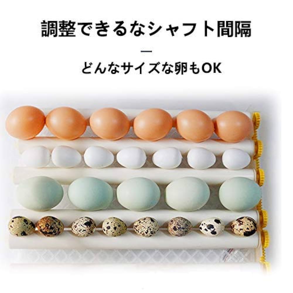 HKDQ 自動孵化器 360°転卵機能 Amazon.co.jp: 56/98/152 卵インキュベーター、360 度自動転卵